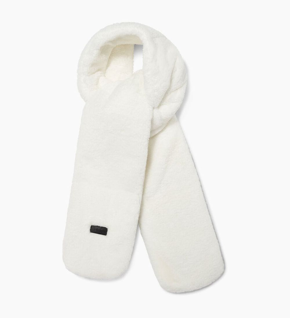 Ugg Scarfs Canada - Ugg Women's Faux Fur Oblong White